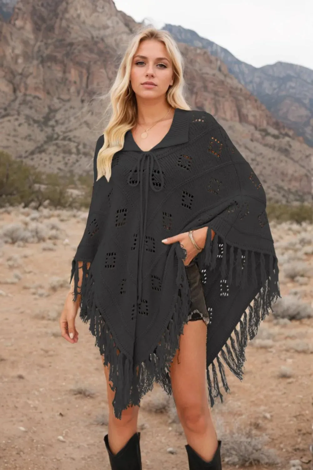 Tassel Hem Knit Cover Up sold by Gigi Laurent product image thumbnail 3
