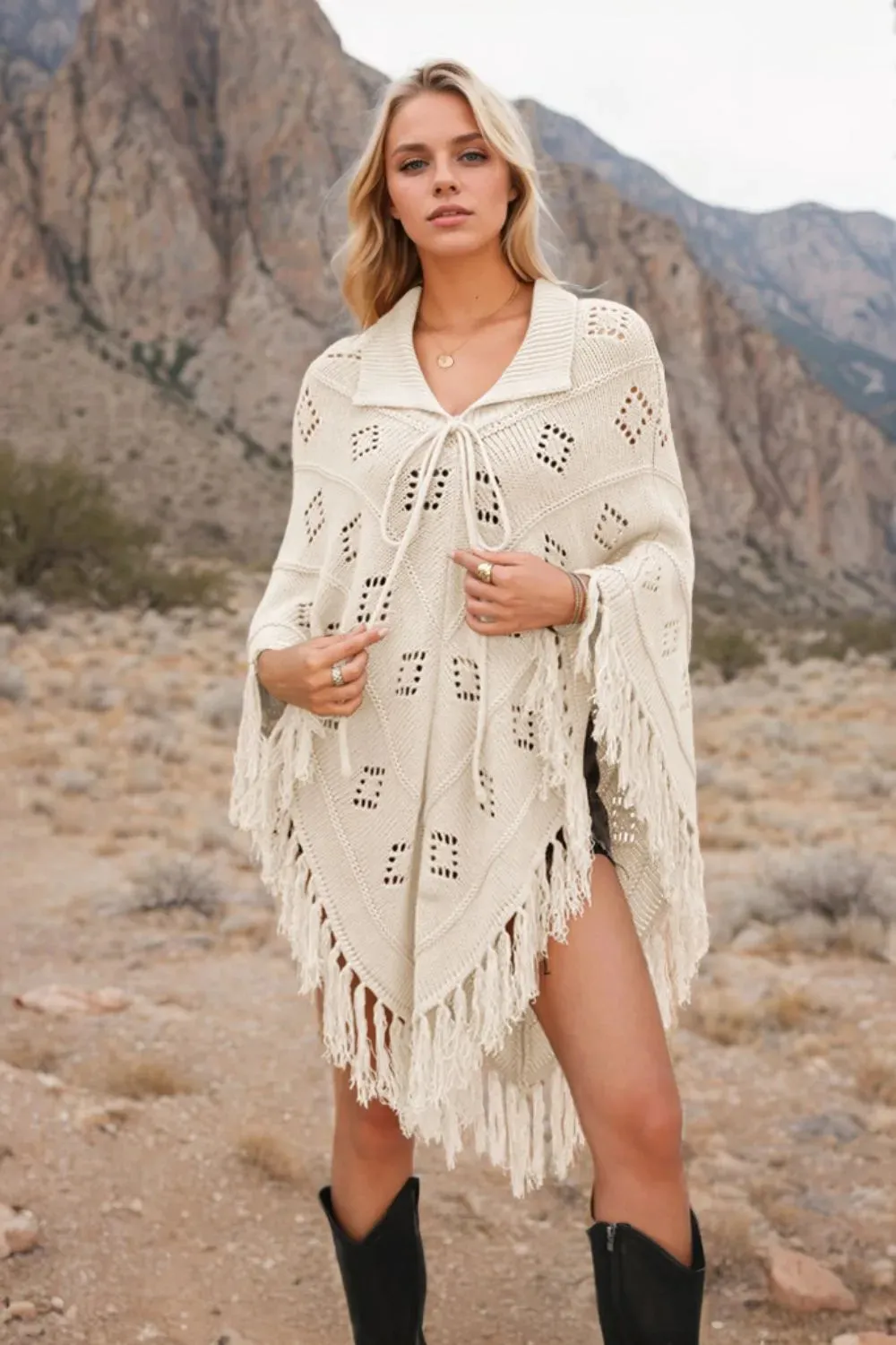 Tassel Hem Knit Cover Up sold by Gigi Laurent product image thumbnail 5