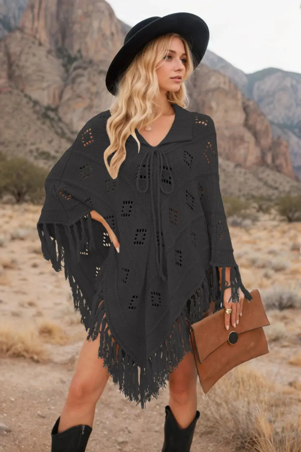 Tassel Hem Knit Cover Up sold by Gigi Laurent product image thumbnail 4
