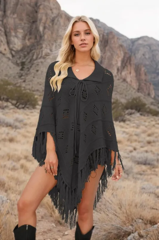 Tassel Hem Knit Cover Up sold by Gigi Laurent