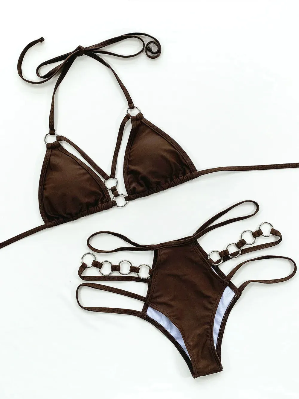 Cutout Halter Neck Two-Piece Bikini Set sold by Gigi Laurent product image thumbnail 3