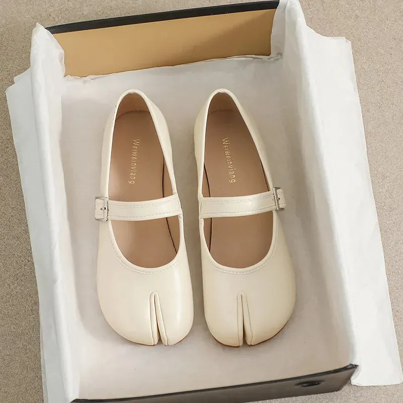 Split-Toe Flat Slip-Ons sold by Gigi Laurent