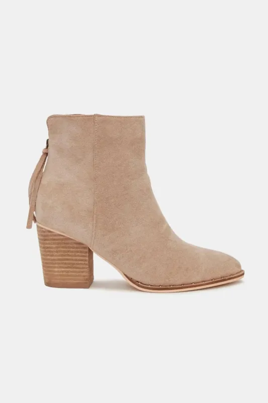 Beast Fashion Suede Point Toe Ankle Booties sold by Gigi Laurent