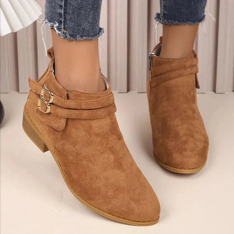 Point Toe Block Heel Boots sold by Gigi Laurent