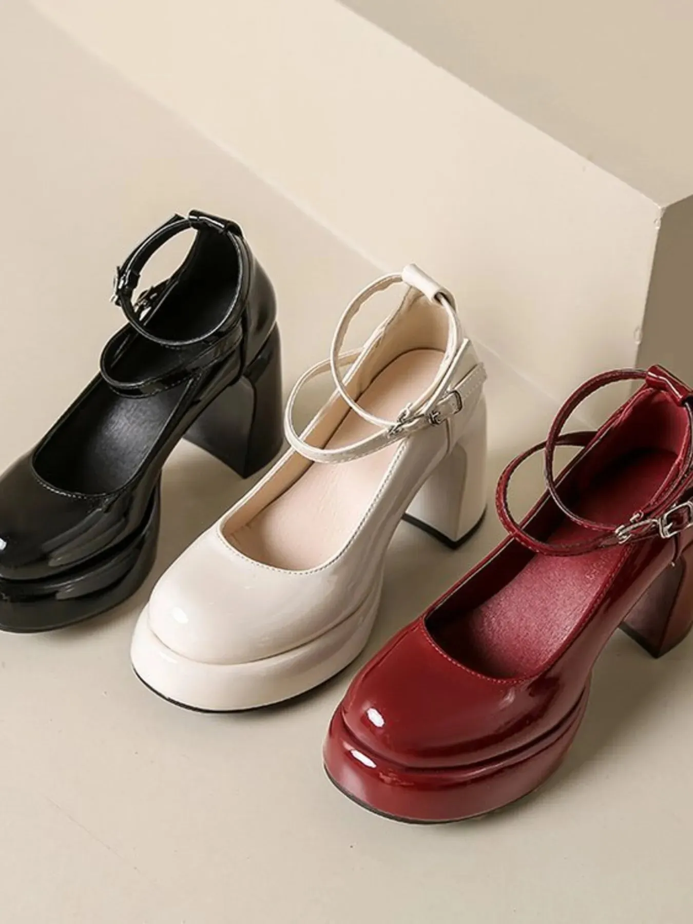 Patent Leather Mary Jane Platform Pumps sold by Gigi Laurent product image thumbnail 2