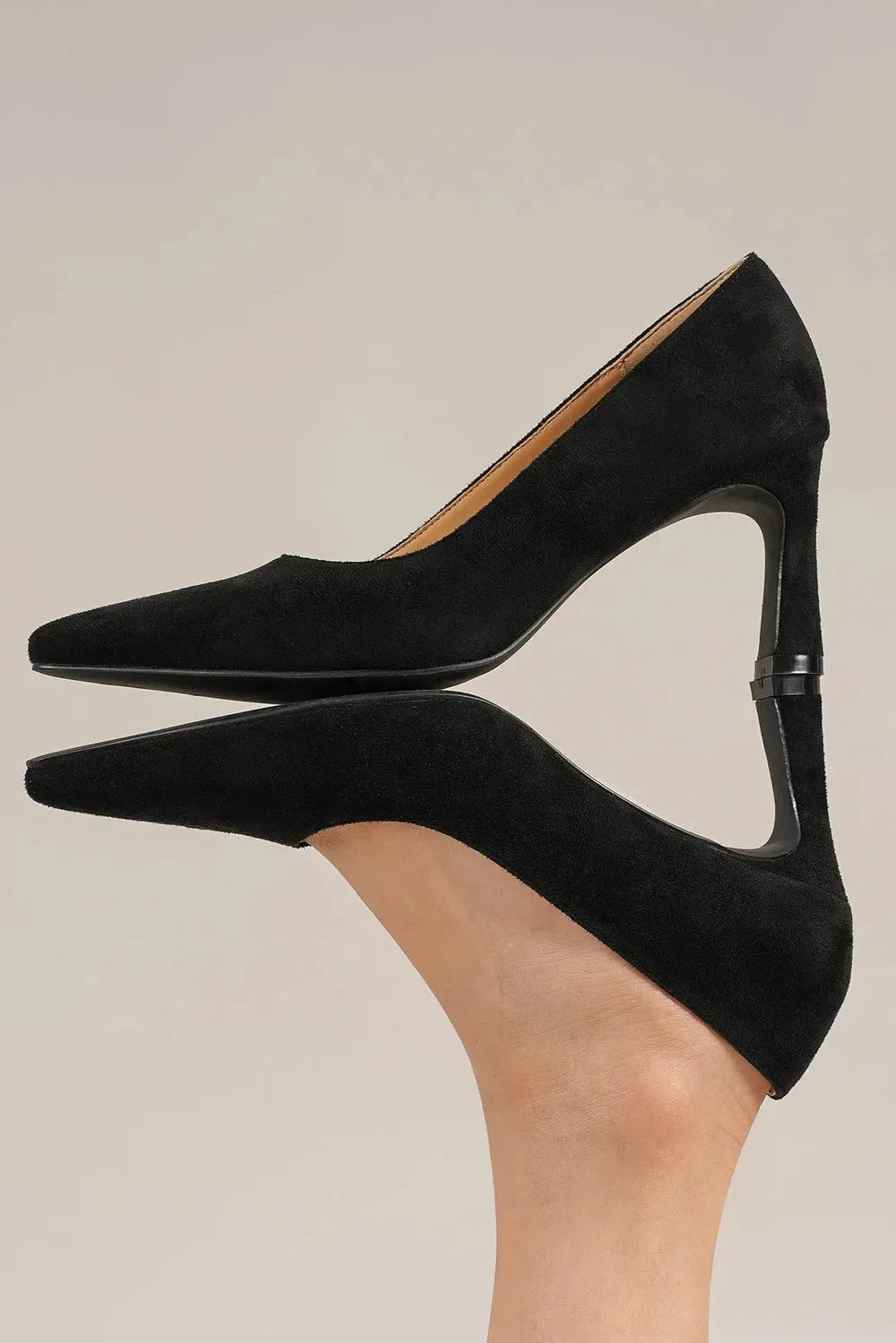 Beast Fashion Faux Suede Point Toe Pumps sold by Gigi Laurent product image thumbnail 3