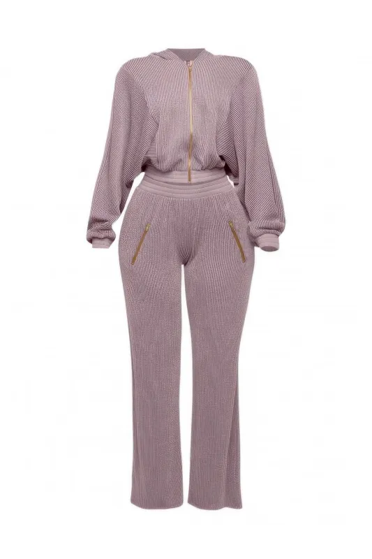 Zipper Closure Hoodie Jacket & Pants Set sold by Gigi Laurent