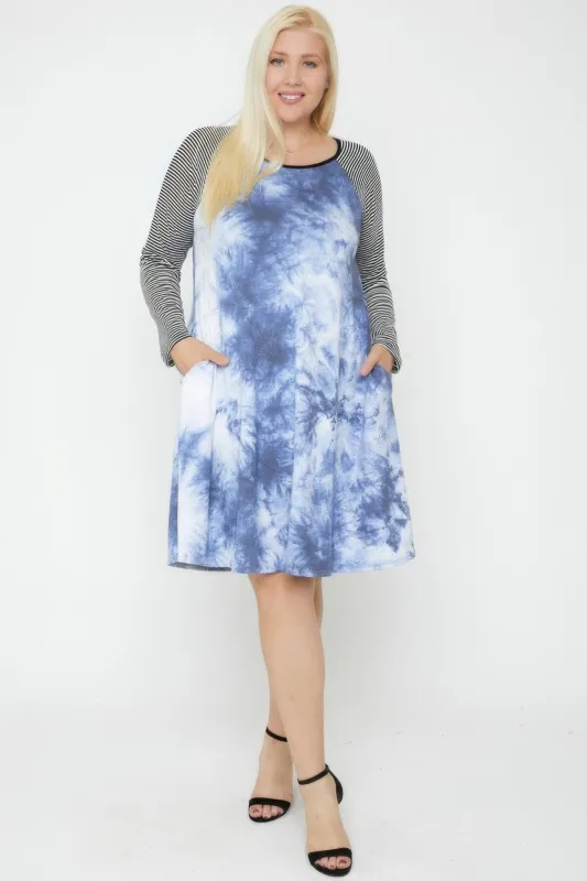 Round Neck Tie Dye Dress sold by Gigi Laurent