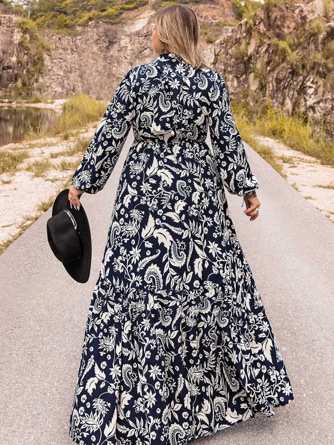 Plus Size Long Sleeve Maxi Dress sold by Gigi Laurent product image thumbnail 2