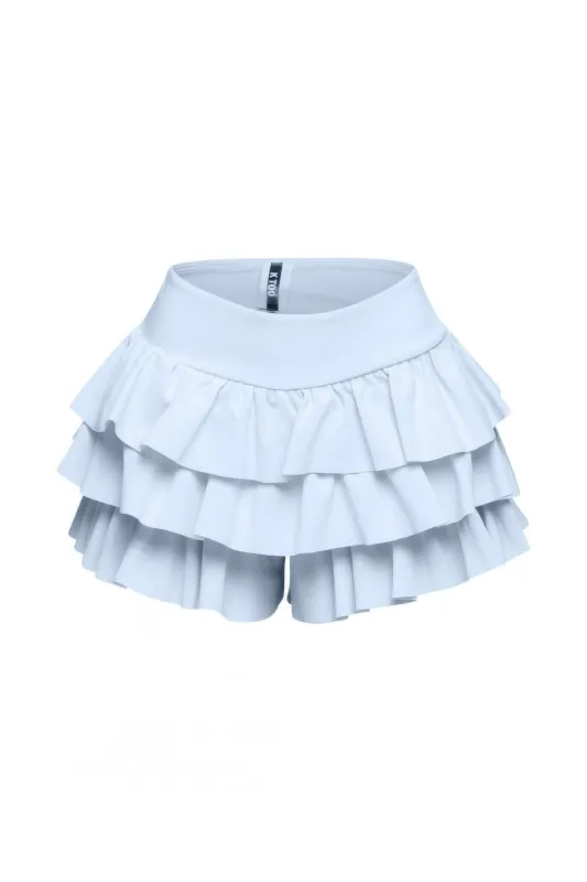 Plus Size Solid Ruffled Shorts sold by Gigi Laurent