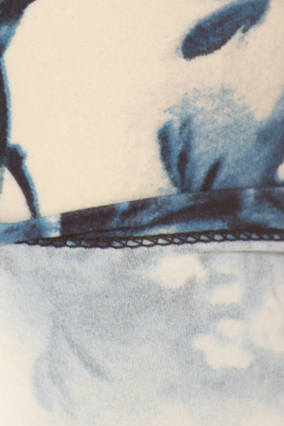 Plus Size Floral Print, Full Length Leggings In A Slim Fitting Style With A Banded High Waist sold by Gigi Laurent product image thumbnail 5