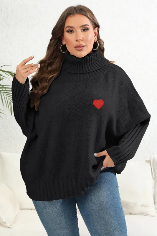 Plus Size Turtle Neck Long Sleeve Sweater sold by Gigi Laurent