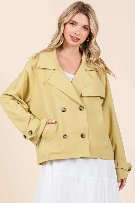 Mittoshop Double Breasted Long Sleeve Trench Coat Jacket sold by Gigi Laurent