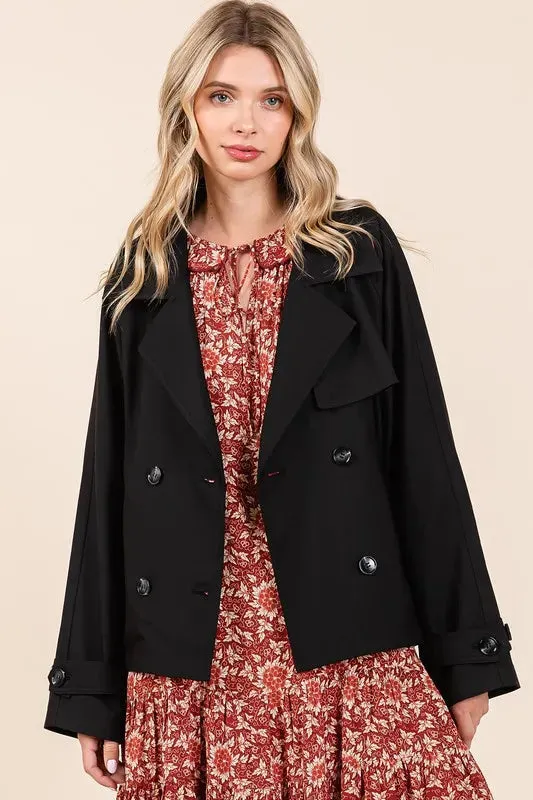 Mittoshop Double Breasted Long Sleeve Trench Coat Jacket sold by Gigi Laurent product image thumbnail 3