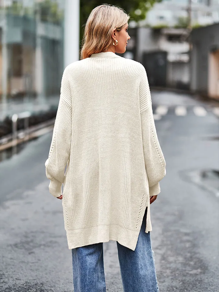 Long Sleeve Waffle-Knit Cardigan sold by Gigi Laurent product image thumbnail 2