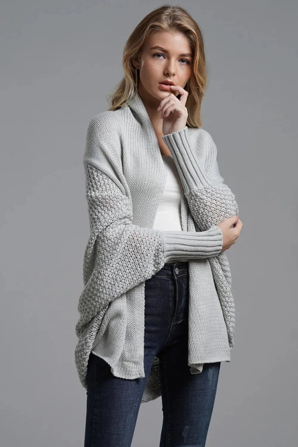 Open Front Batwing Sleeve Cardigan sold by Gigi Laurent product image thumbnail 3