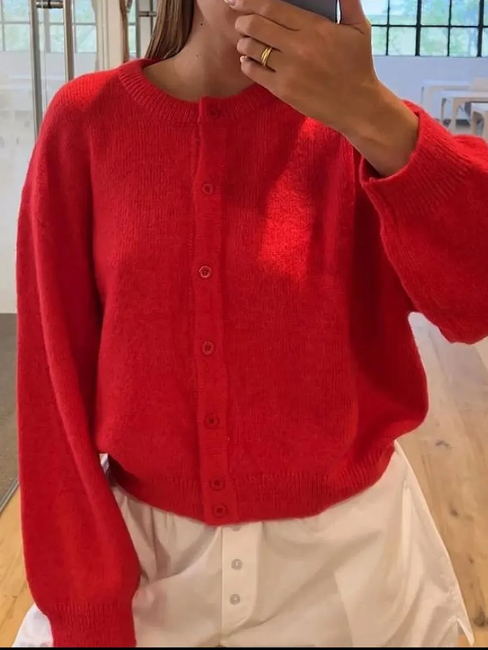 Button Down Long Sleeve Cardigan sold by Gigi Laurent product image thumbnail 5