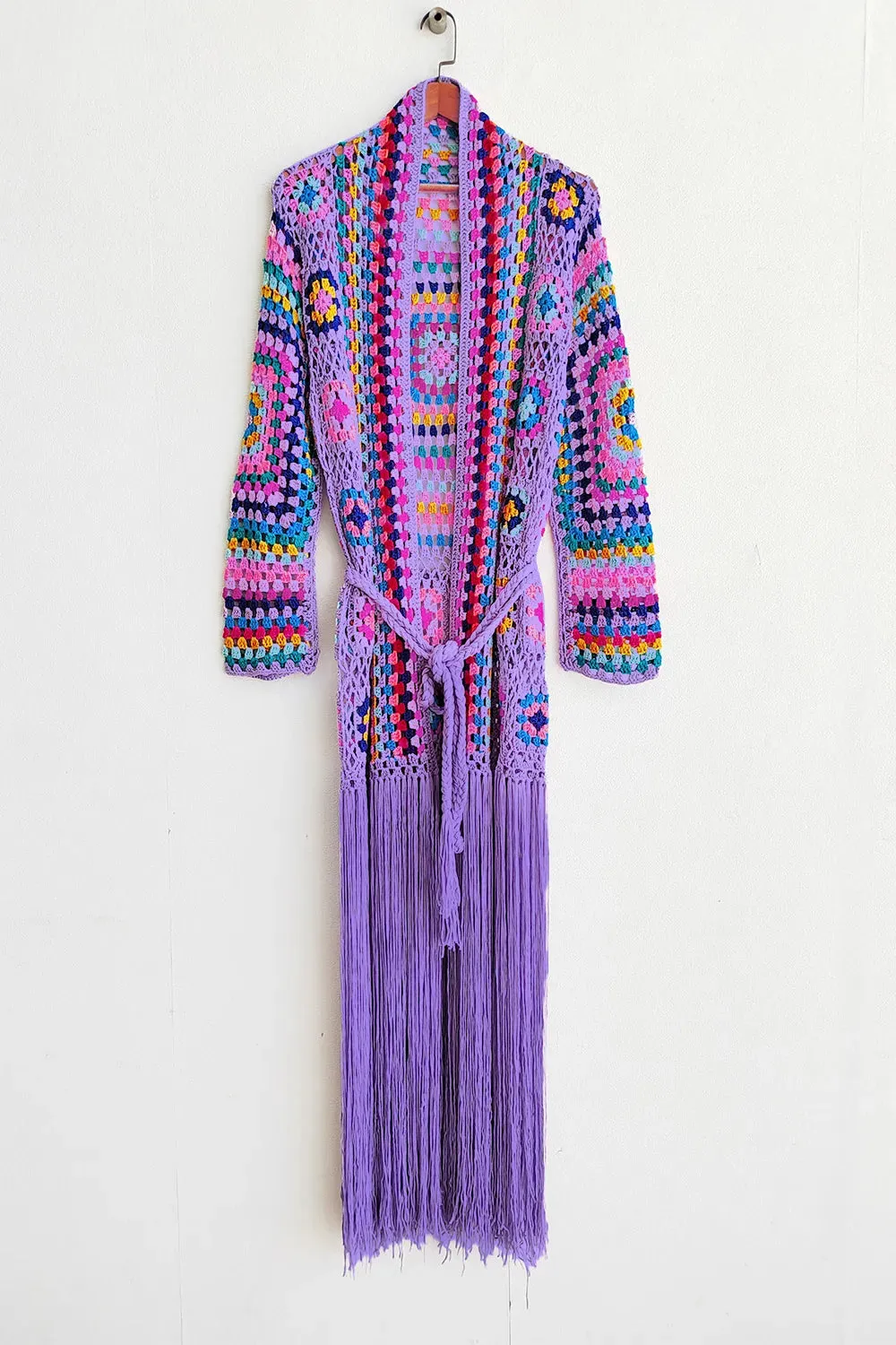 Fringe Tied Long Sleeve Cardigan sold by Gigi Laurent product image thumbnail 2