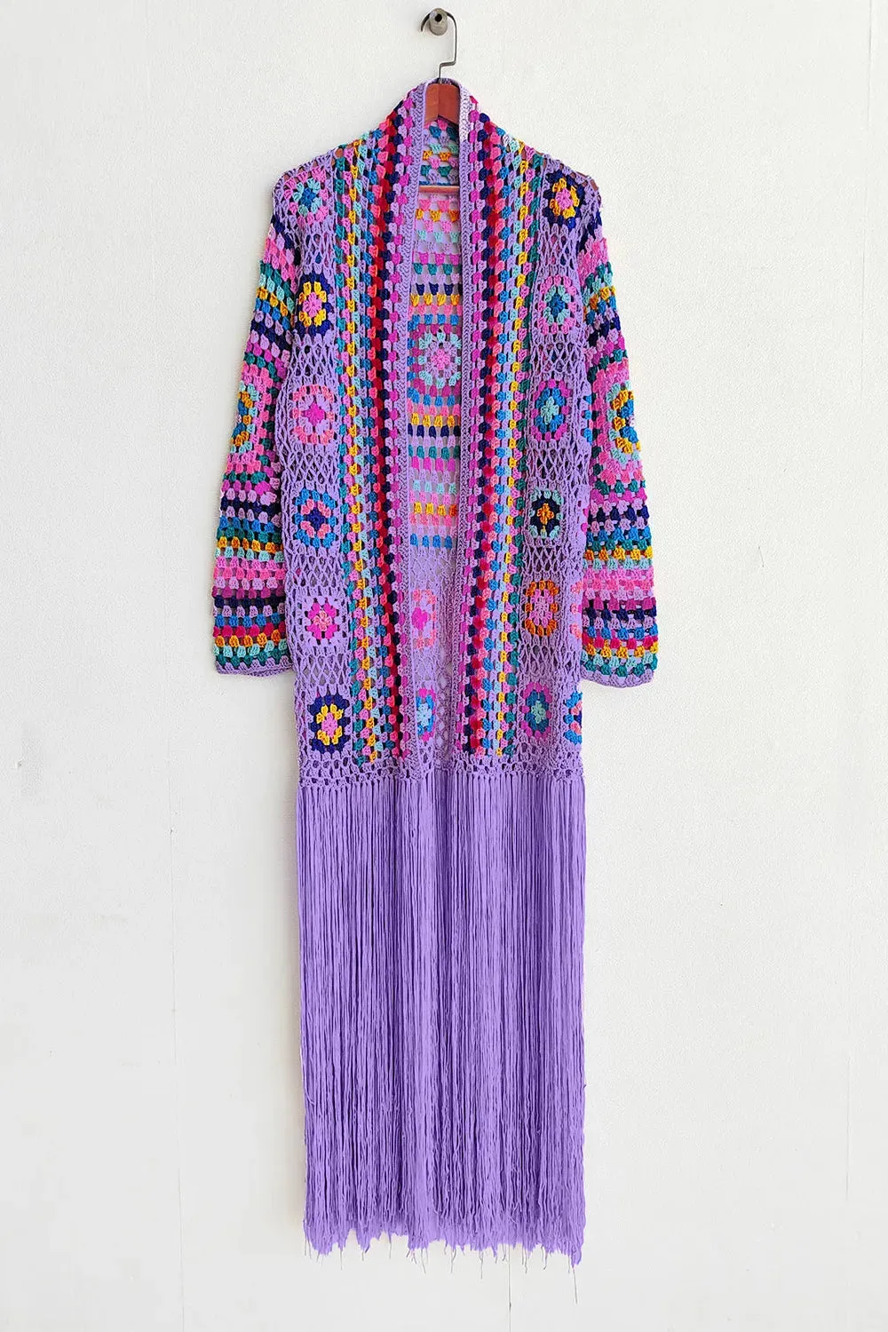 Fringe Tied Long Sleeve Cardigan sold by Gigi Laurent product image thumbnail 3