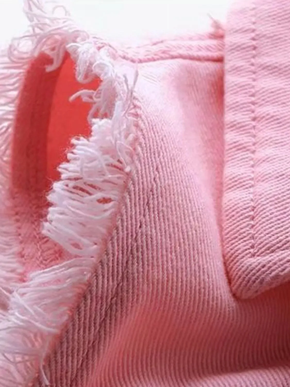 Full Size Sleeveless Frayed Denim Vest Jacket Plus Size sold by Gigi Laurent product image thumbnail 2