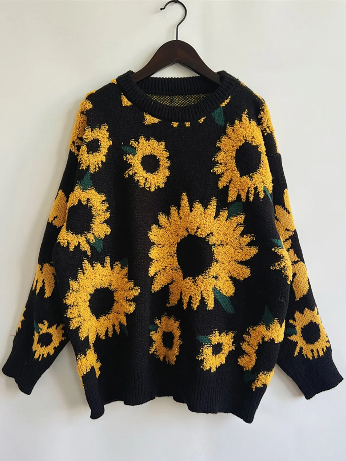 Sunflower Dropped Shoulder Long Sleeve Sweater sold by Gigi Laurent product image thumbnail 5