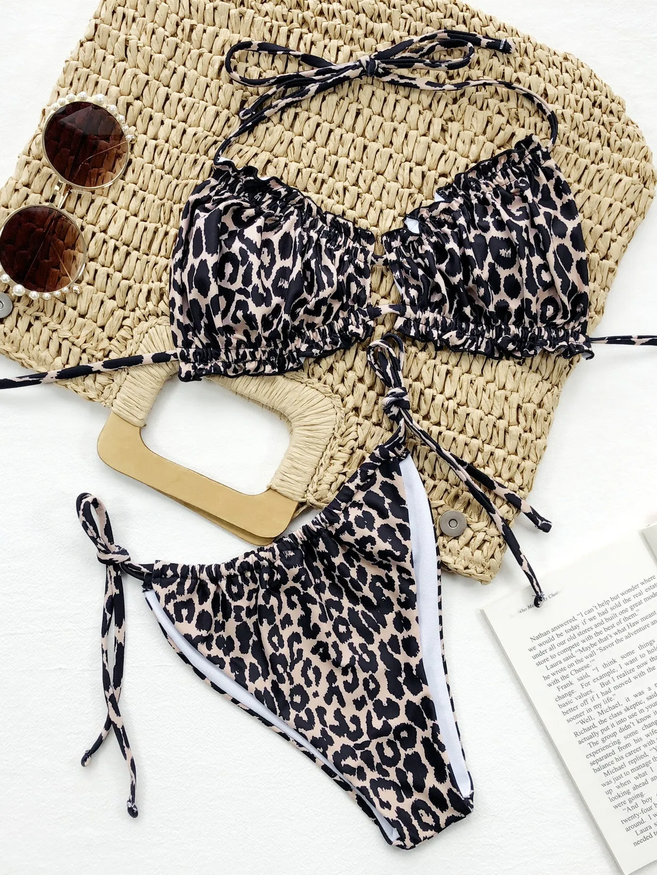 Frill Trill Halter Neck Bikini Set sold by Gigi Laurent product image thumbnail 3