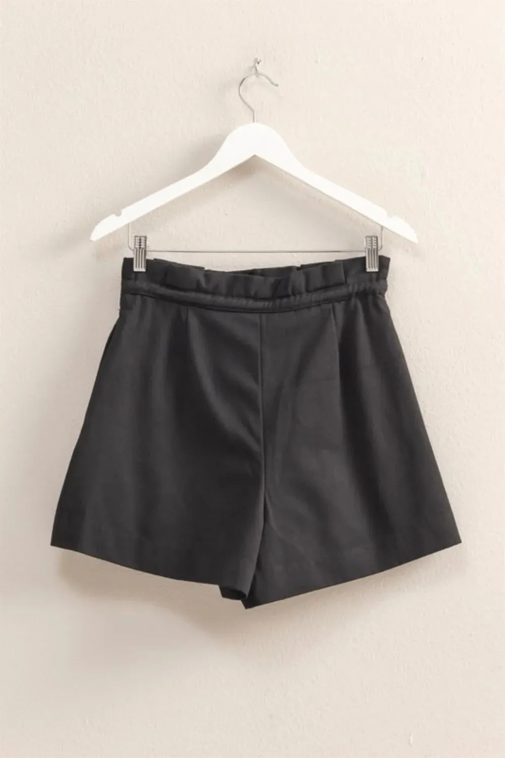 HYFVE High-Waisted Washed Twill Paperbag Shorts sold by Gigi Laurent product image thumbnail 2