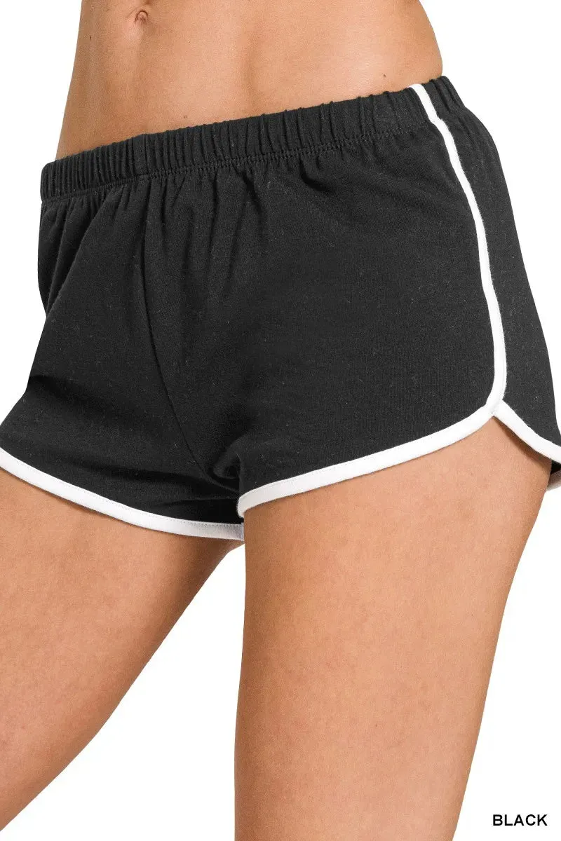 Zenana Elastic Waistband Dolphin Shorts sold by Gigi Laurent product image thumbnail 2