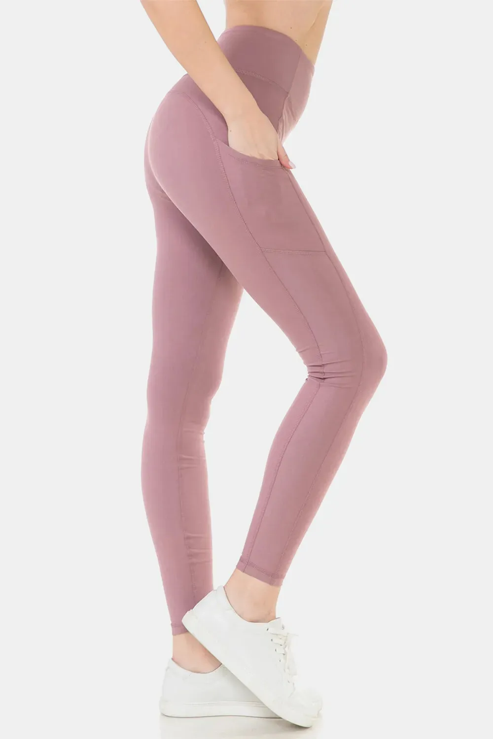 Leggings Depot Wide Waistband High Waist Leggings sold by Gigi Laurent