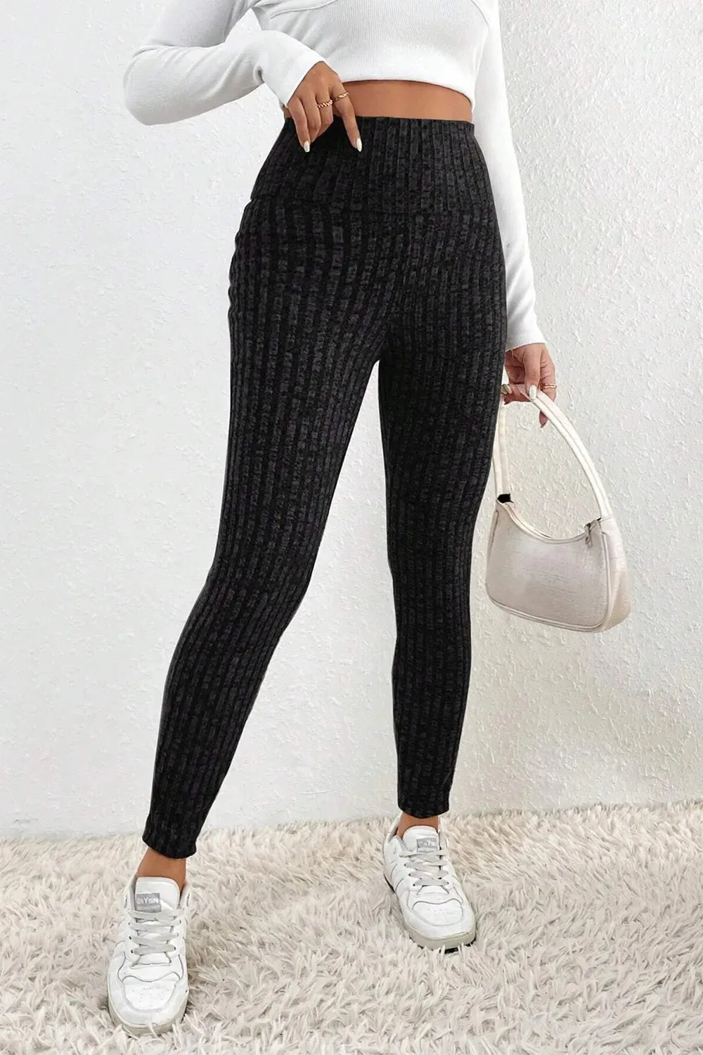 Ribbed High Waist Leggings sold by Gigi Laurent product image thumbnail 5