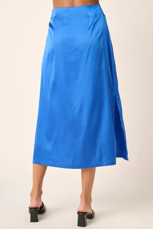 Mittoshop Side Slit Satin Midi Skirt sold by Gigi Laurent product image thumbnail 2