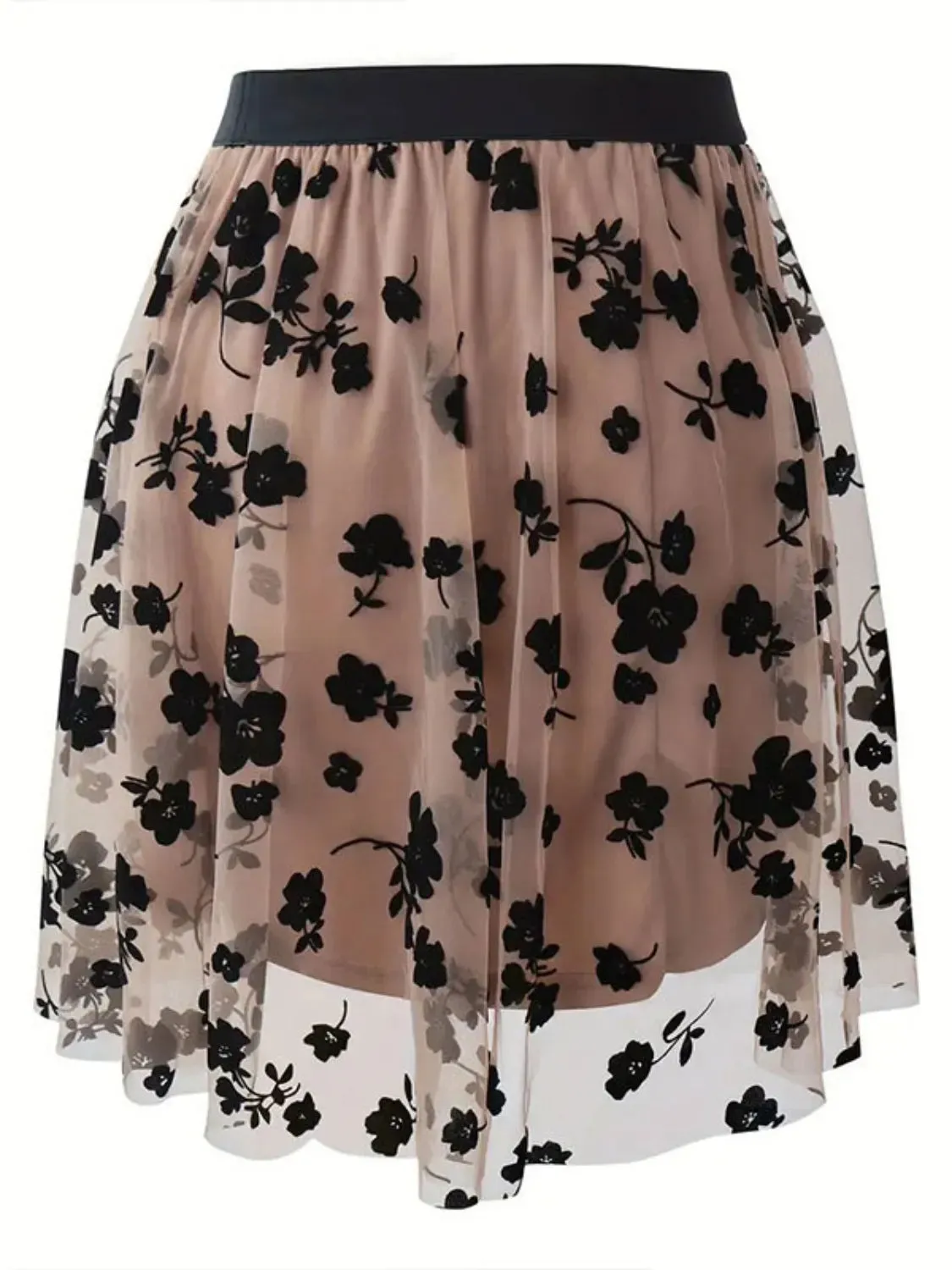 Floral Print High Waist Mini Skirt sold by Gigi Laurent product image thumbnail 2
