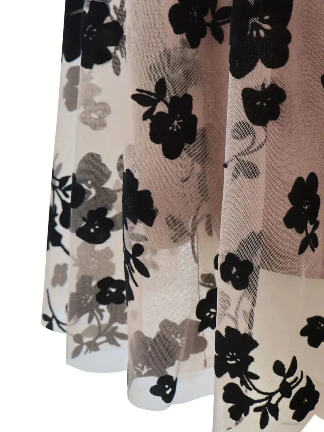 Floral Print High Waist Mini Skirt sold by Gigi Laurent product image thumbnail 3