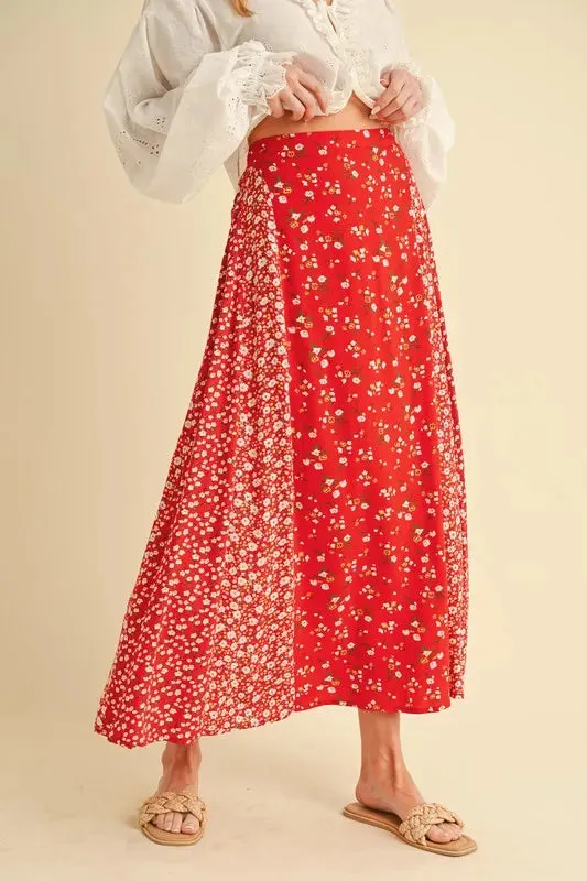 Aemi + Co Floral Elastic Waist Maxi Skirt sold by Gigi Laurent product image thumbnail 2