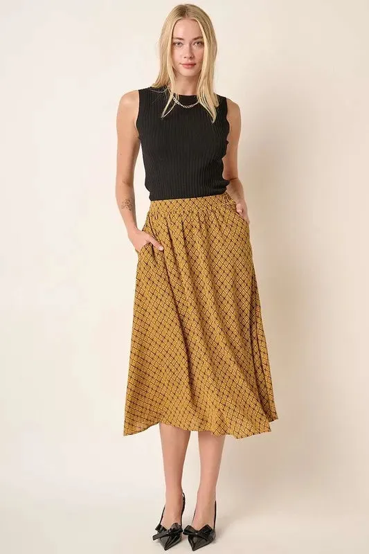 Mittoshop Printed Midi Skirt sold by Gigi Laurent