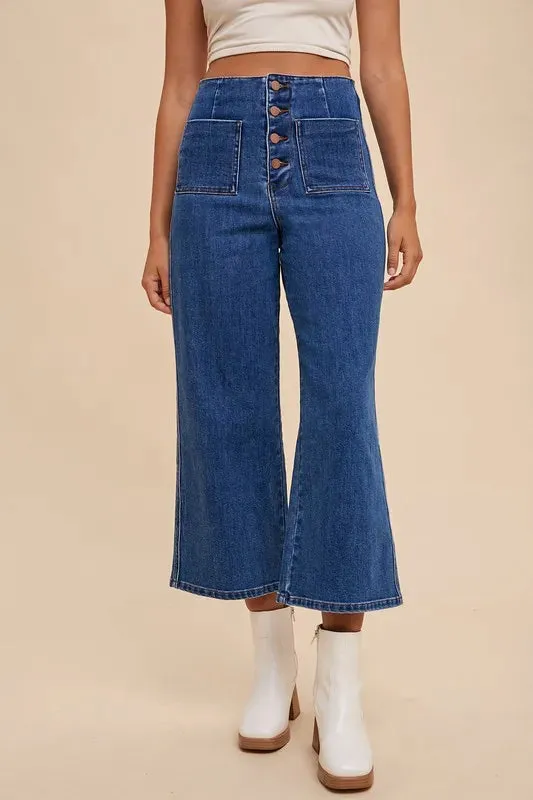 Annie Wear Button Fly High Waist Jeans sold by Gigi Laurent