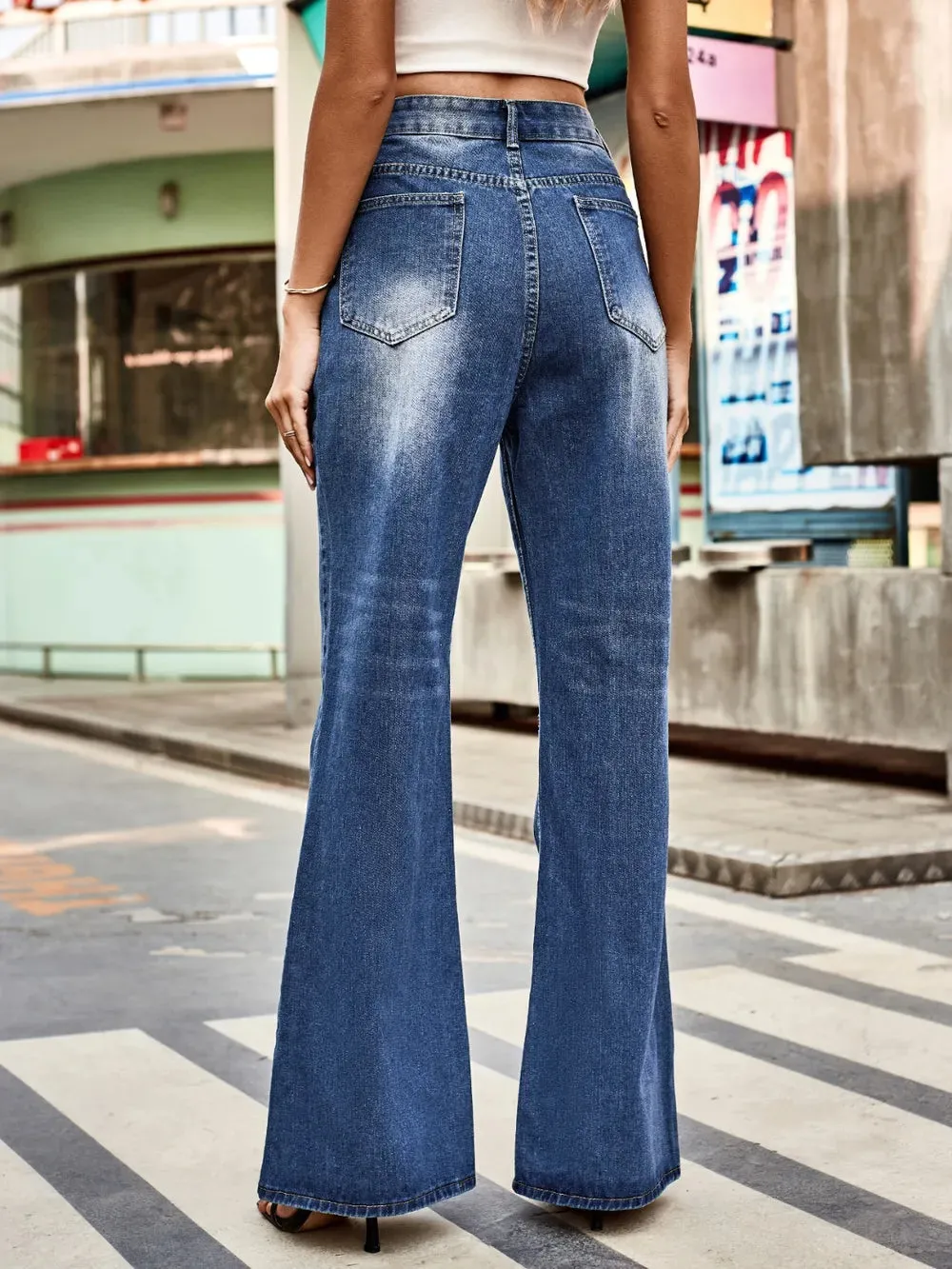 High Rise Bootcut Jeans with Pockets sold by Gigi Laurent product image thumbnail 2