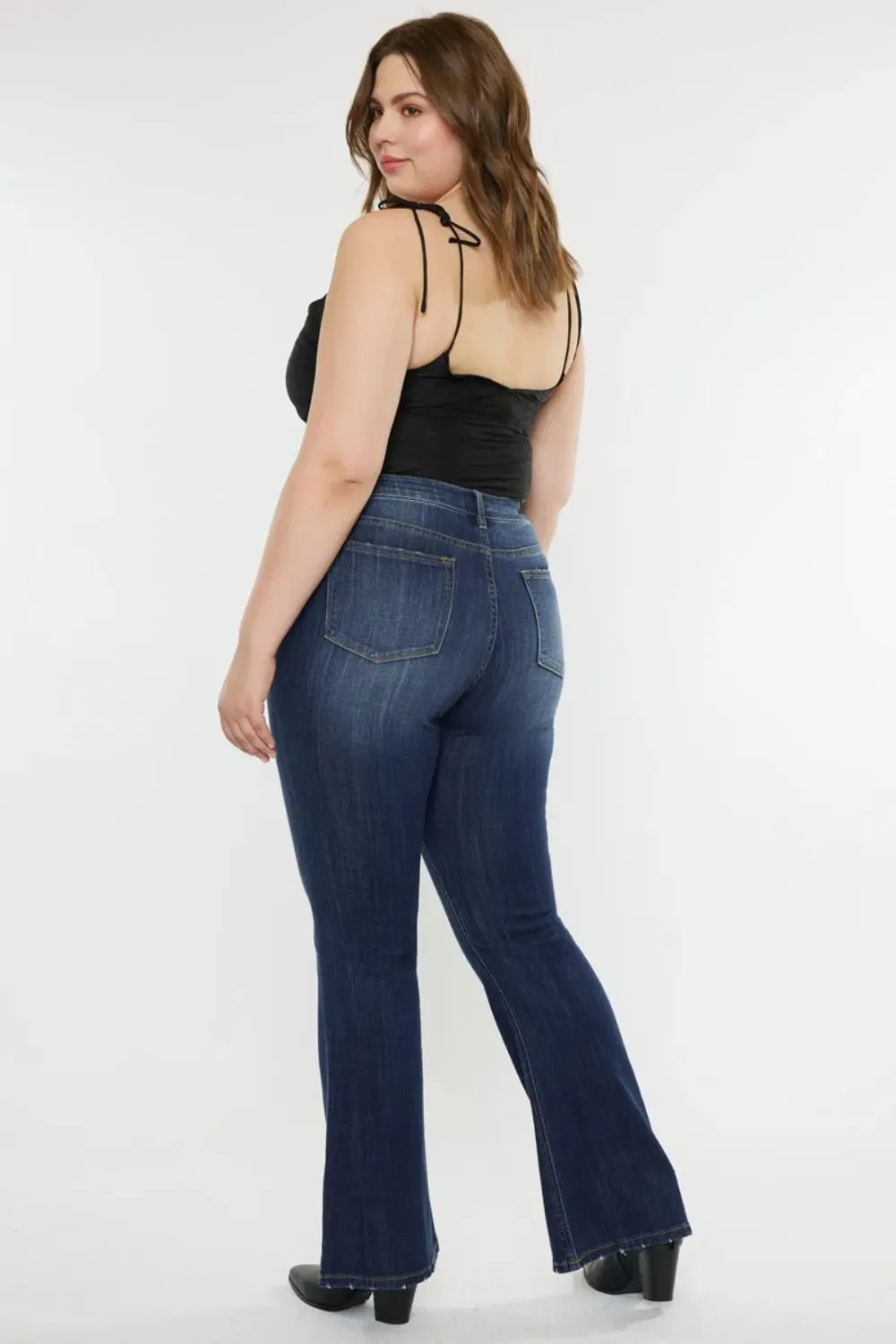 Kancan Full Size Mid Rise Slim Flare Jeans sold by Gigi Laurent product image thumbnail 2