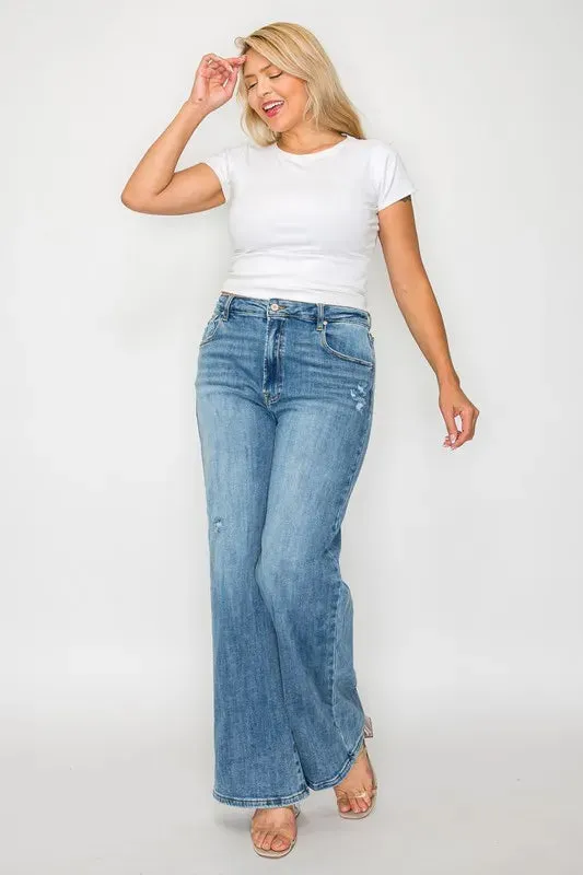 bytos Full Size High Rise Wide Leg Jeans with Pockets sold by Gigi Laurent