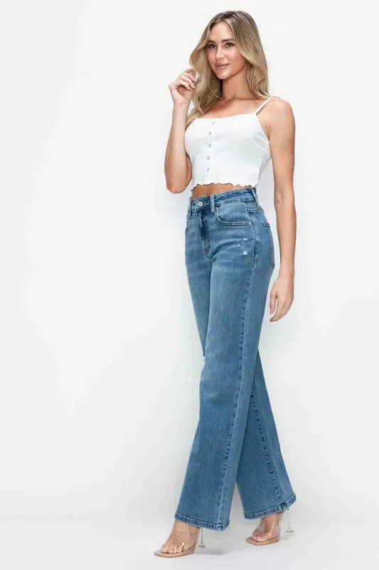 bytos Full Size High Rise Wide Leg Jeans with Pockets sold by Gigi Laurent product image thumbnail 5