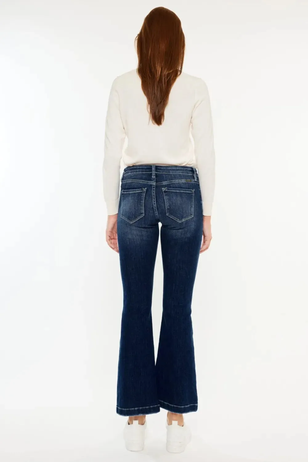Kancan Mid Rise Button Fly Flare Jeans sold by Gigi Laurent product image thumbnail 2