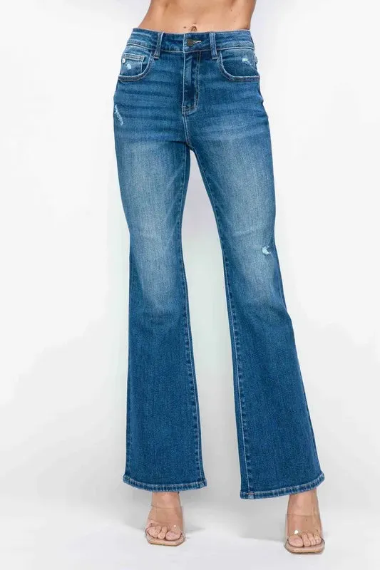 bytos Full Size High Rise Bootcut Jeans with Pockets sold by Gigi Laurent