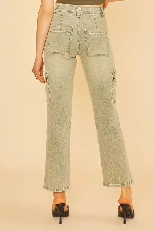 Annie Wear Straight Leg Jeans with Cargo Pockets sold by Gigi Laurent product image thumbnail 3