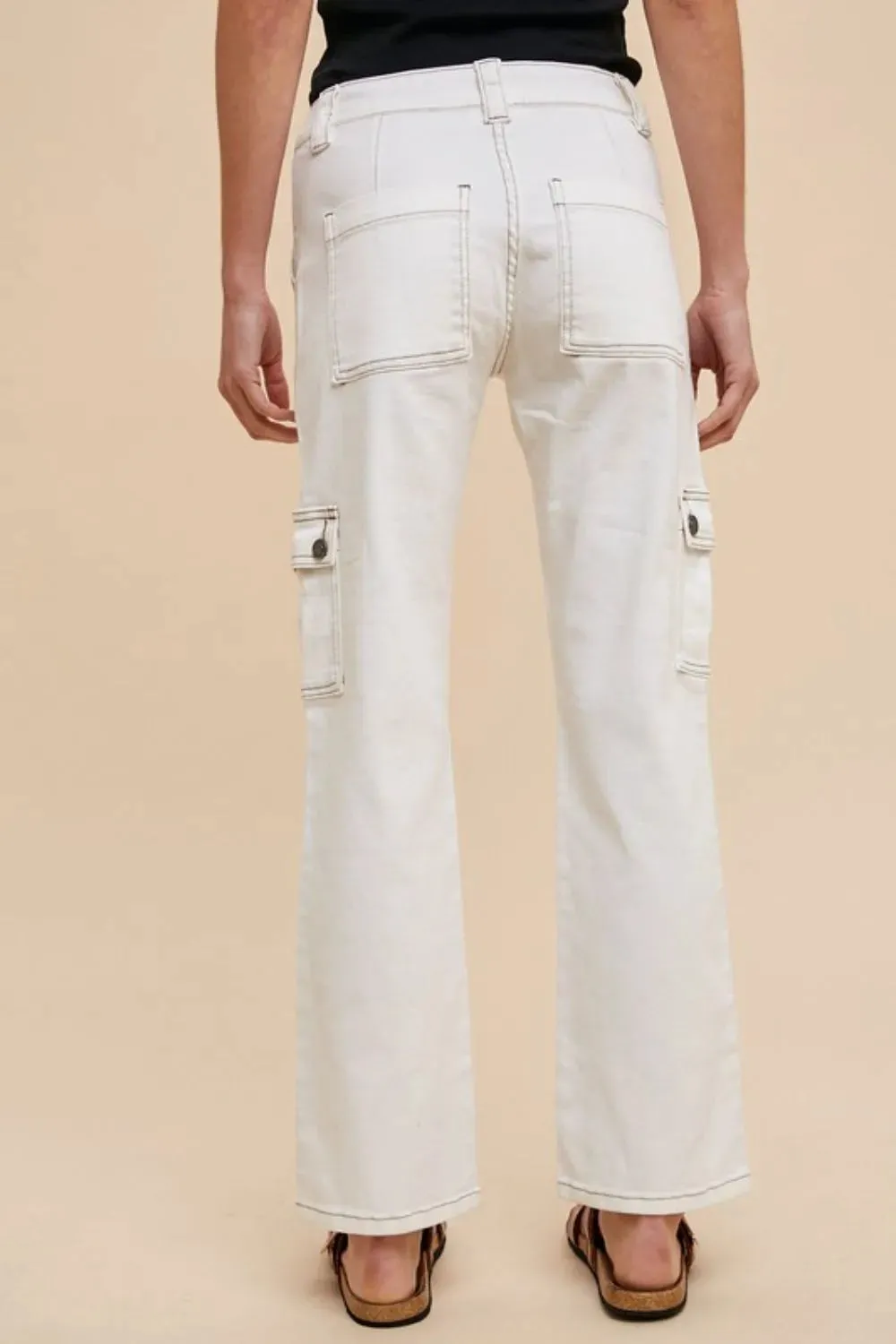 Annie Wear Straight Leg Jeans with Cargo Pockets sold by Gigi Laurent product image thumbnail 2