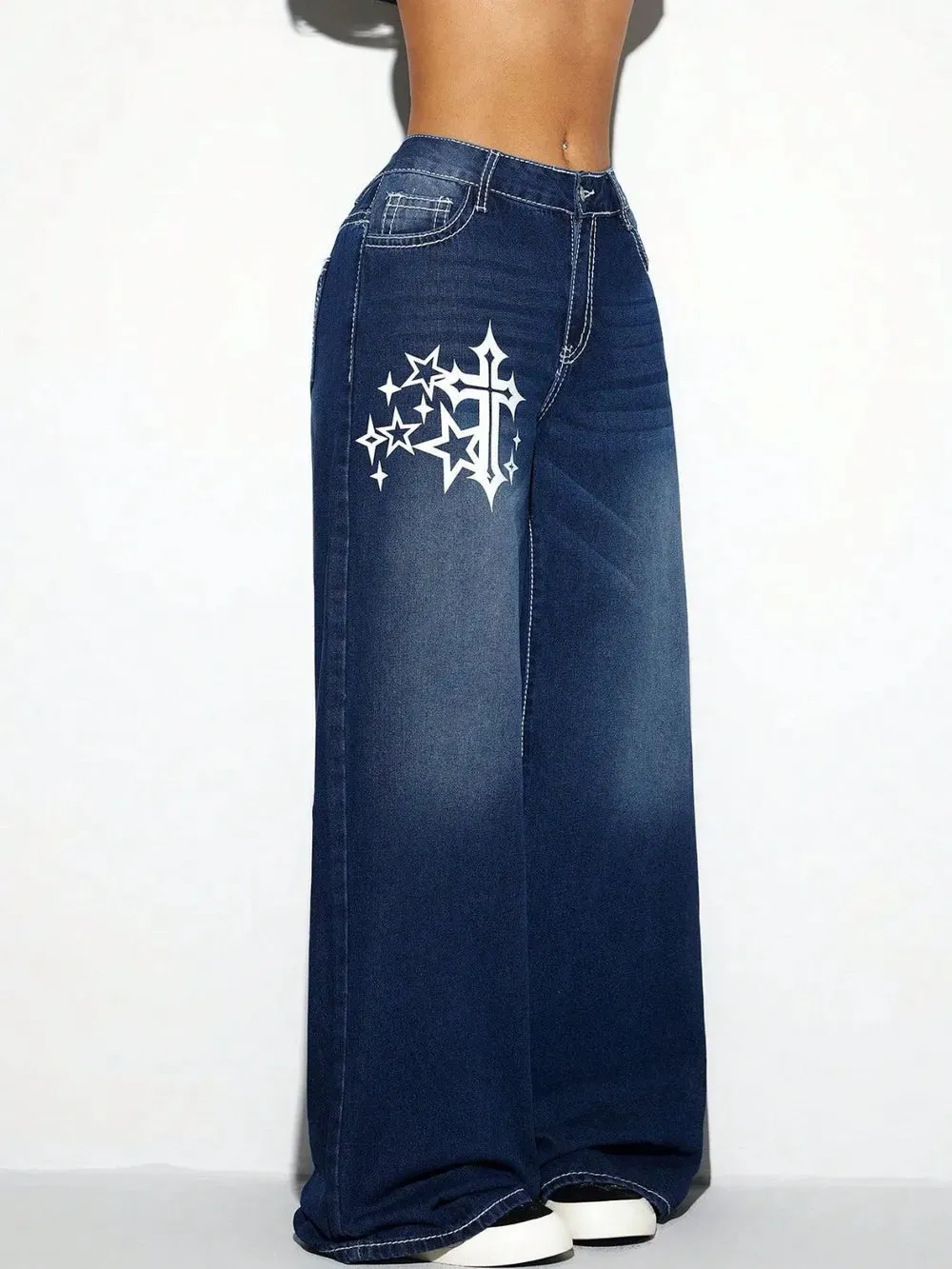 Cross Wide Leg Jeans sold by Gigi Laurent product image thumbnail 3