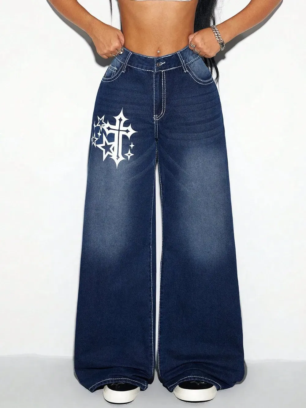 Cross Wide Leg Jeans sold by Gigi Laurent product image thumbnail 4