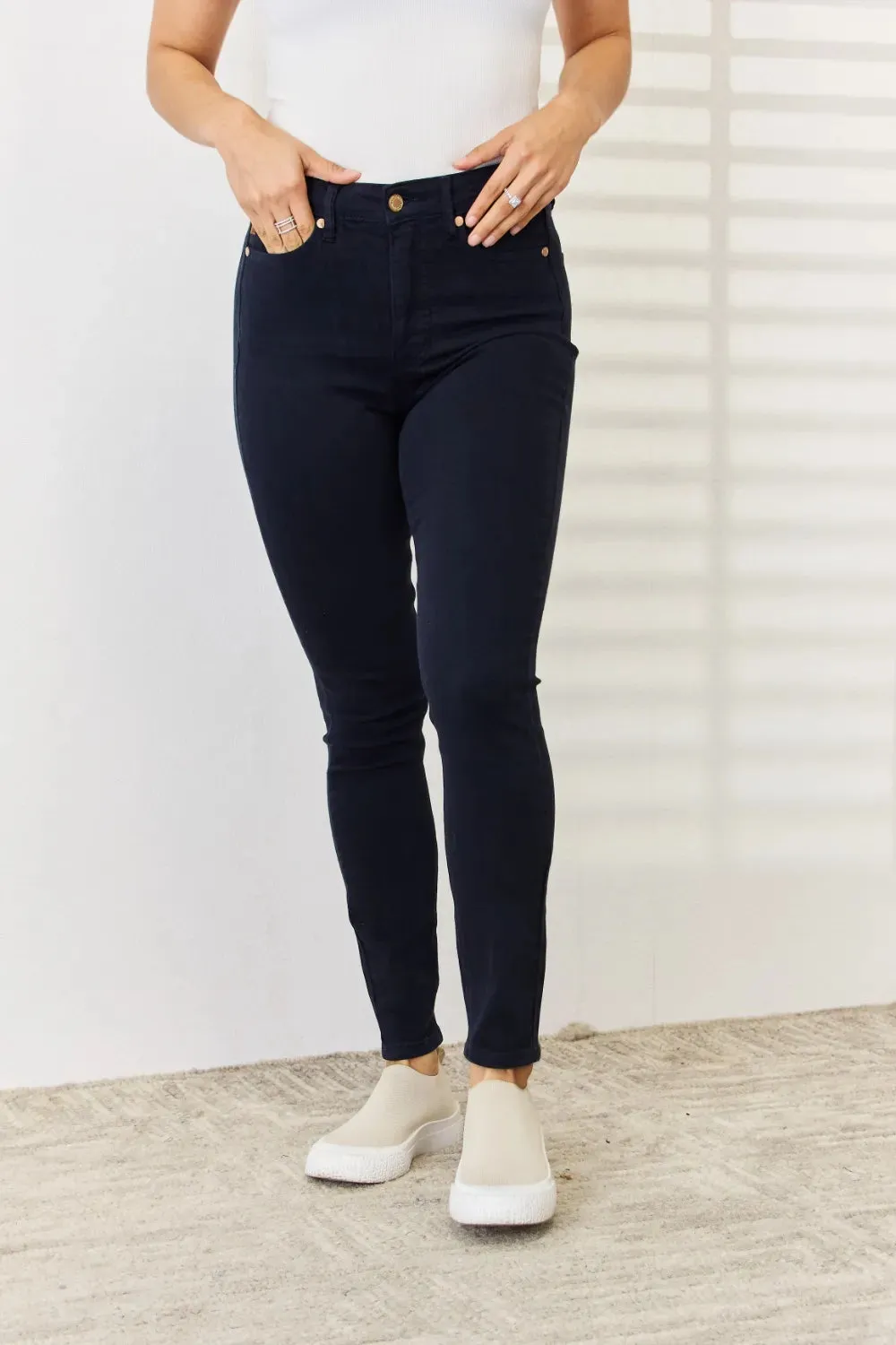 Judy Blue Full Size Garment Dyed Tummy Control Skinny Jeans sold by Gigi Laurent