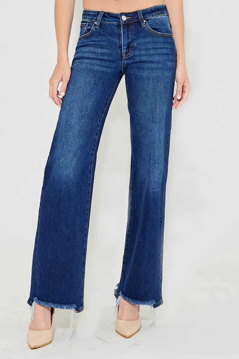 RISEN Full Size Low Rise Wide Leg Jeans Plus Size sold by Gigi Laurent