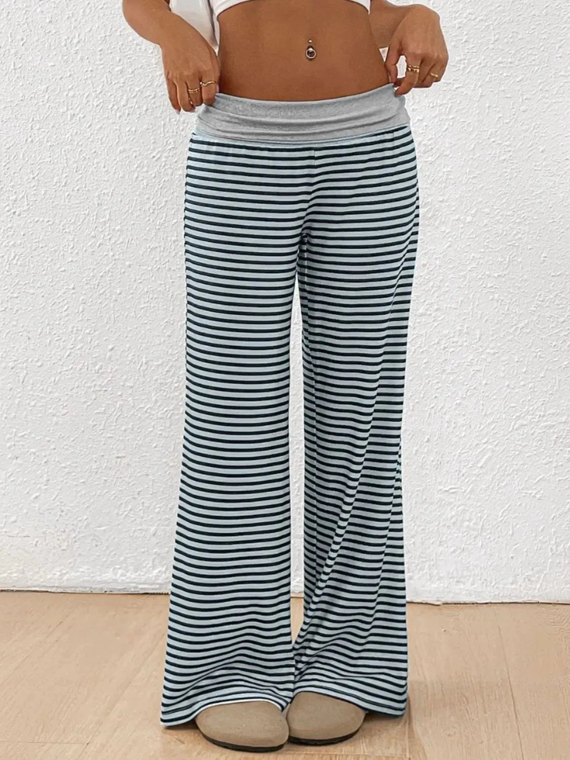Striped Wide Leg Pants sold by Gigi Laurent product image thumbnail 4