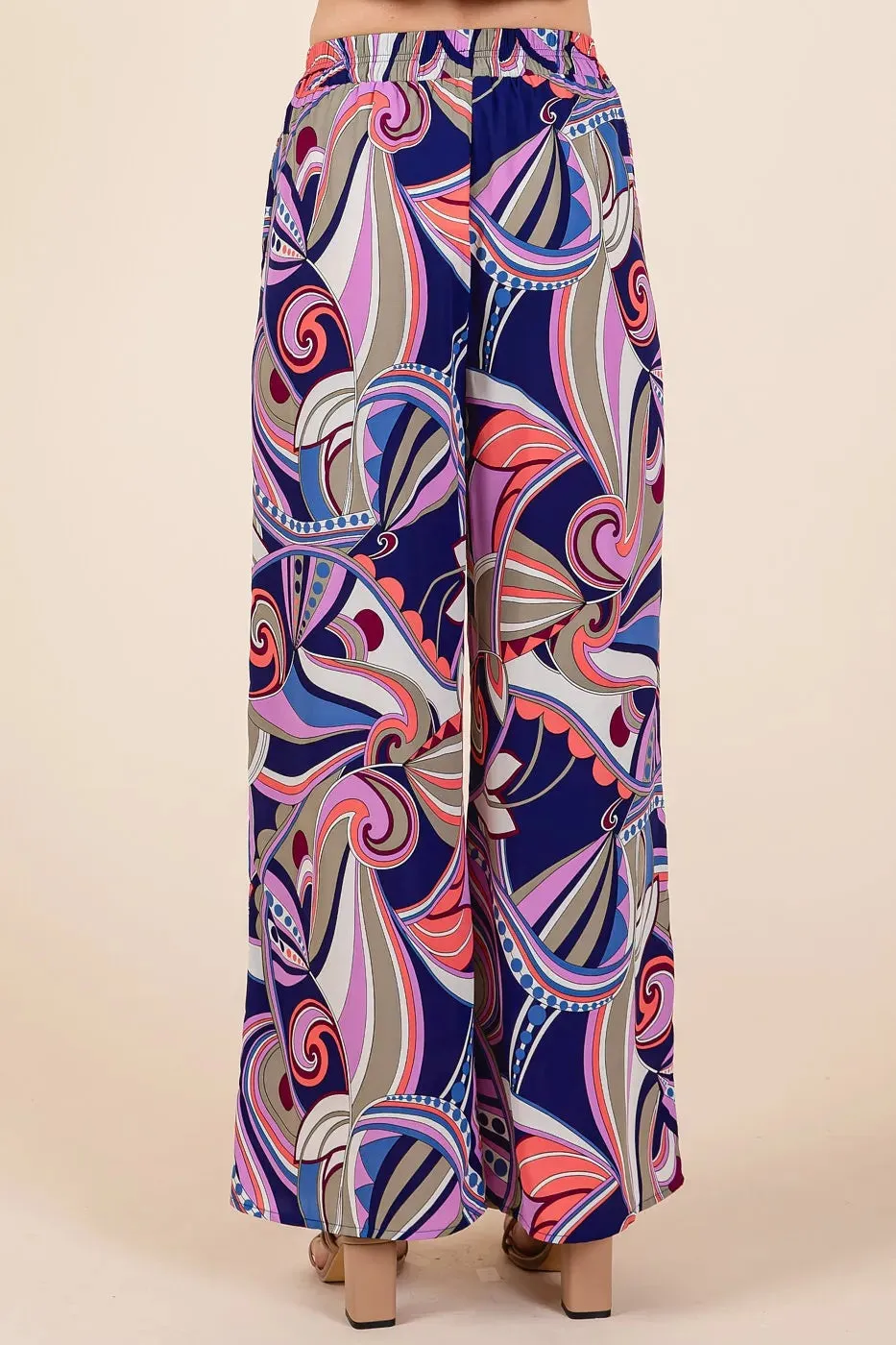 Mittoshop Abstract Print Elastic Waist Wide Leg Pants sold by Gigi Laurent product image thumbnail 3